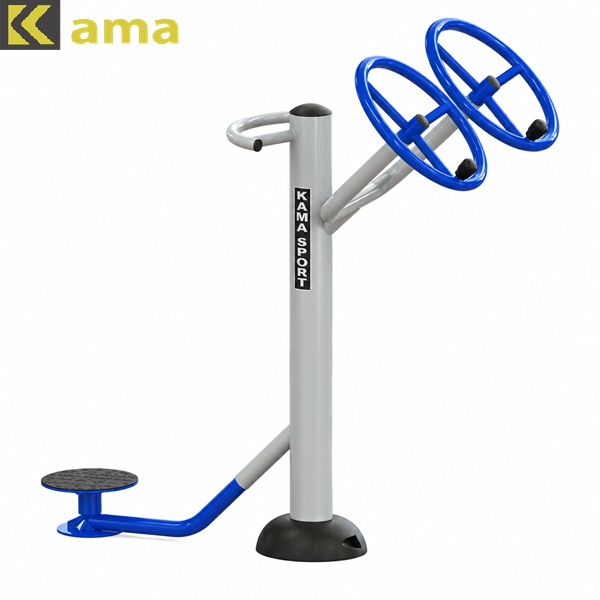 Máy tập tay vai kết hợp xoay eo KM-007 KAMAMAX dành cho khu thể thao ngoài trời.